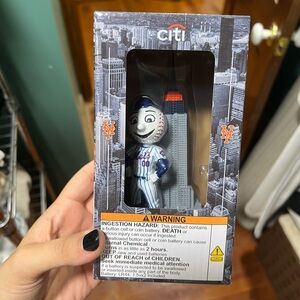 Citi Field Mr. Met Bobblehead with Empire State Building